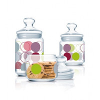 Набор банок для сыпучих Luminarc ZOOM WHITE 3пр P2320