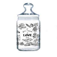 Банка для сыпучих Luminarc Club LOVE PASTA 1,0л P6016