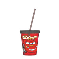 Стакан с трубочкой HEREVIN DISNEY CARS 660мл 161440-120