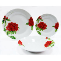 Столовый сервиз Milika Geranium 18пр M06240-SET18-8807