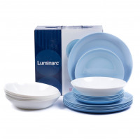 Сервиз столовый Luminarc DIWALI LIGHT BLUE & WHITE 18пр P5911