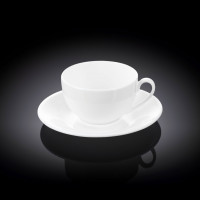 Чашка кофейная с блюдцем Wilmax 120 мл WL-993188 / AB