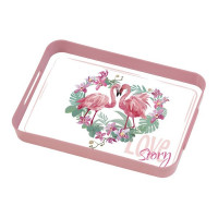 Поднос для сервировки HEREVIN PINK 35х26х4см 161142-004