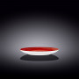 Тарелка десертная Wilmax SPIRAL RED 20.5 см WL-669212 / A