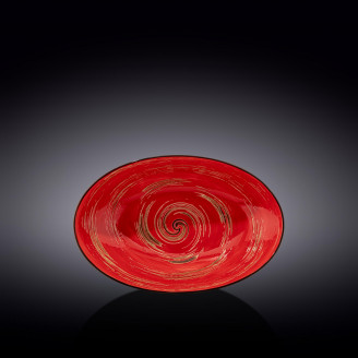 Блюдо глубокое овальное Wilmax SPIRAL RED 25х16,5х6 см WL-669240 / A