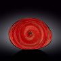 Блюдо камень Wilmax SPIRAL RED 33х24,5 см WL-669242 / A