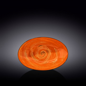 Блюдо глубокое овальное Wilmax SPIRAL ORANGE 25х16,5х6 см WL-669340 / A