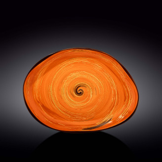 Блюдо камень Wilmax SPIRAL ORANGE  33х24,5 см WL-669342 / A