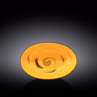 Блюдо глубокое овальное Wilmax SPIRAL YELLOW  25х16,5х6 см WL-669440 / A