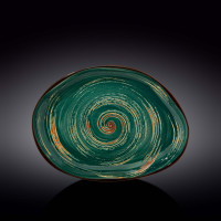 Блюдо камень Wilmax SPIRAL GREEN  33х24,5 см WL-669542 / A