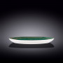 Блюдо камень Wilmax SPIRAL GREEN  33х24,5 см WL-669542 / A