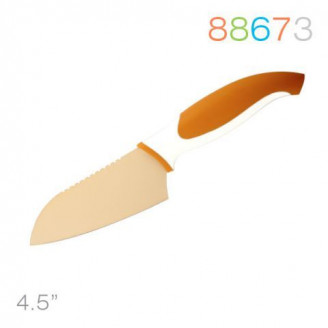 Нож Granchio сантоку оранж. 88673