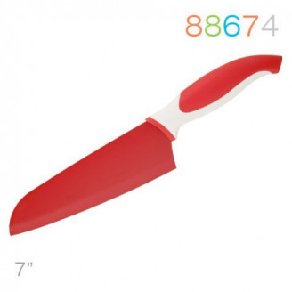Нож Granchio сантоку красный 88674
