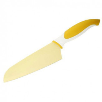 Нож Granchio сантоку желтый 88676