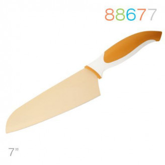 Нож Granchio сантоку оранж. 88677