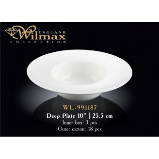 Тарелка глубокая круглая Wilmax 25,5 см WL-991187 / A