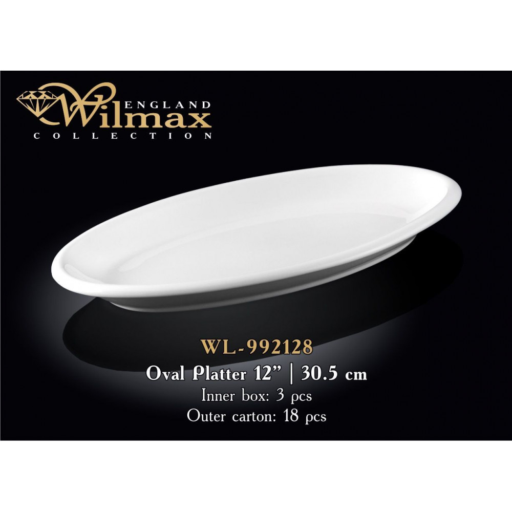 Блюдо глубокое овальное Wilmax 30.5 см WL-992128 / A