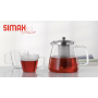 Заварочный чайник с фильтром Simax Exclusive Charme 1,1л Color s3240/MET